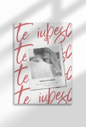 poster personalizabil: declarație polaroid