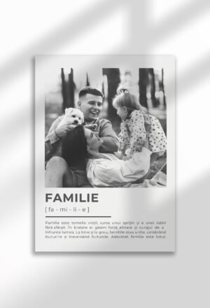 poster personalizabil: definiția familie