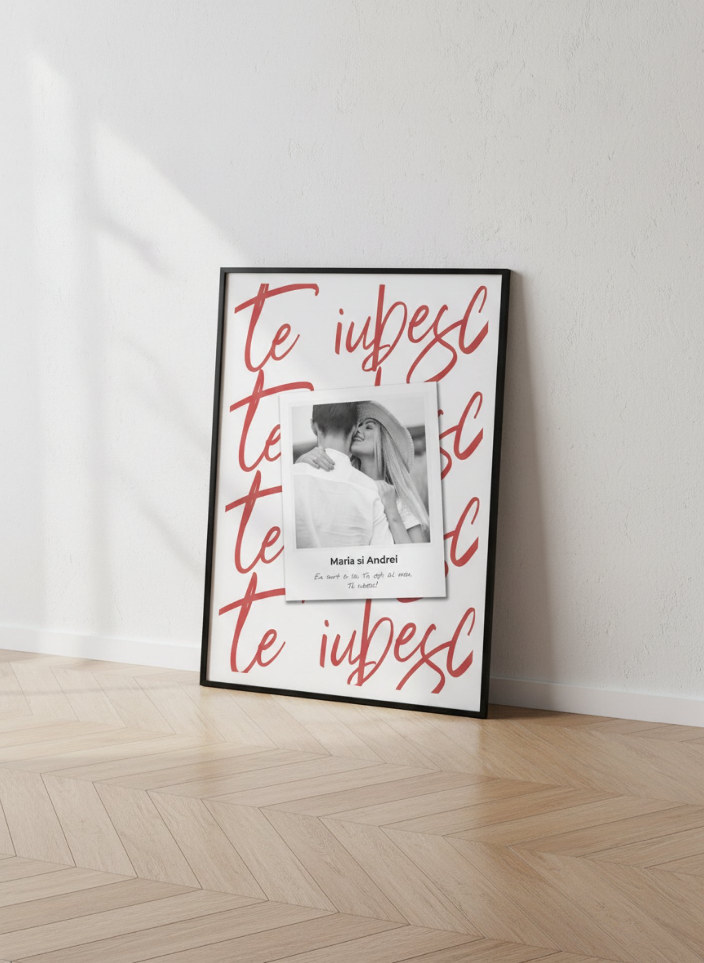 poster personalizabil: declarație polaroid