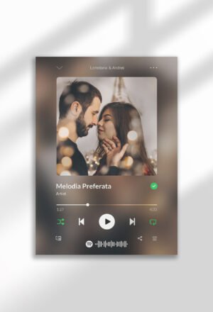 poster personalizat spotify tablou canvas cadou romantic | cuplu 02