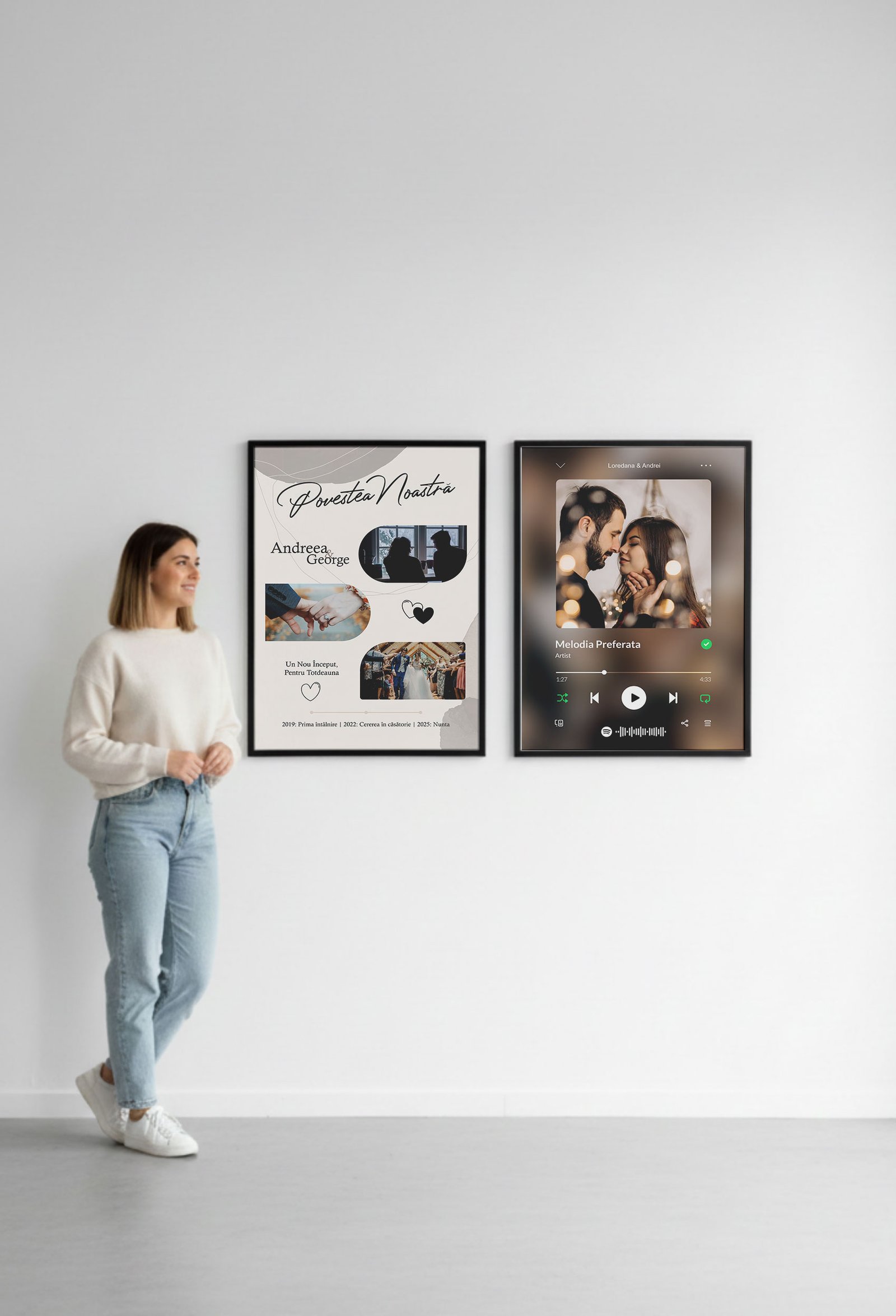 poster personalizat spotify tablou canvas cadou romantic | cuplu 02 poster personalizat spotify tablou canvas cadou romantic | cuplu 02